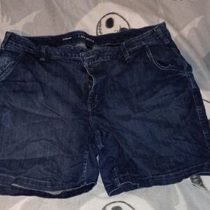 Lane Bryant Dark Blue Jean Shorts
